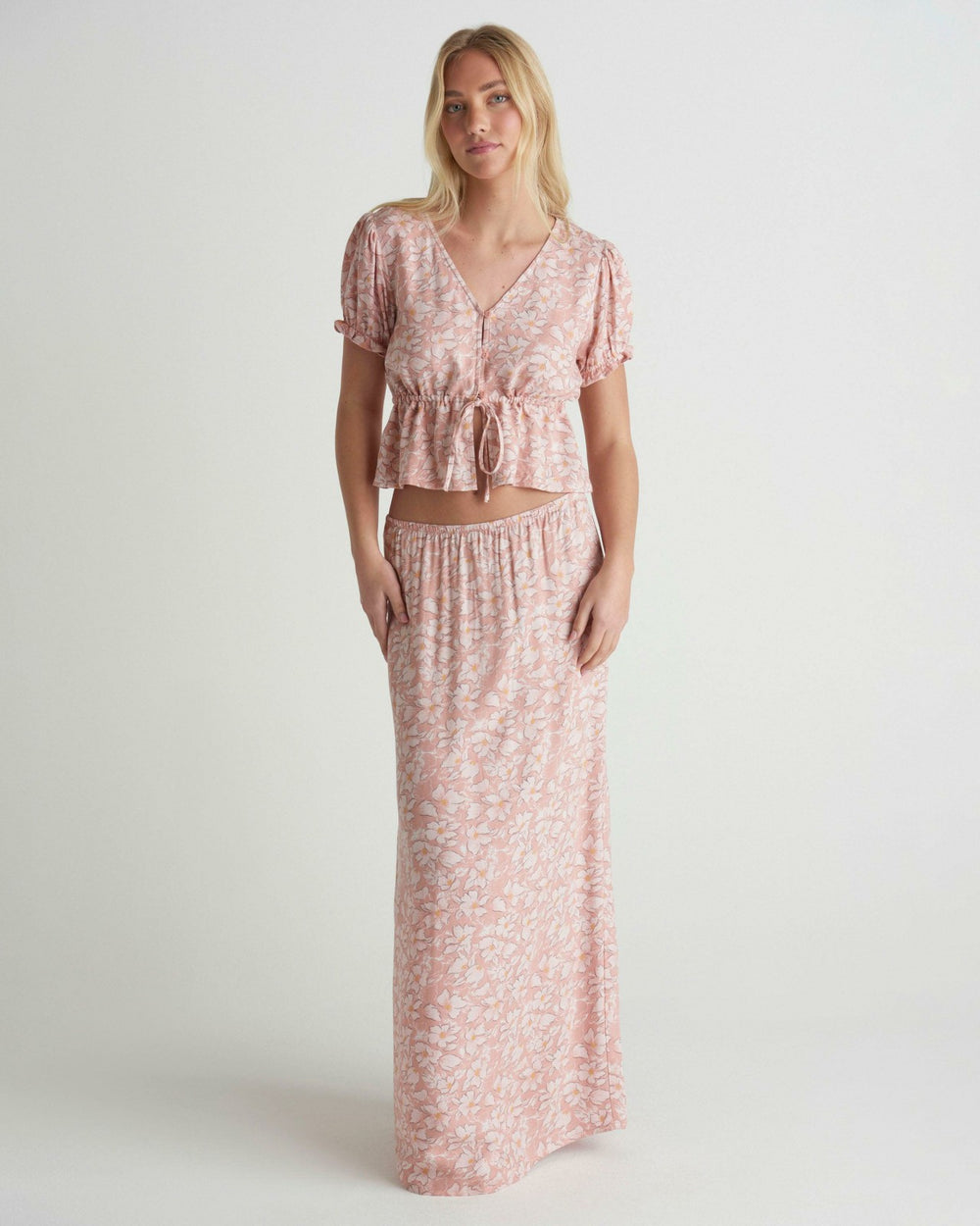 Beachcomber Maxi Skirt - Rose Tan