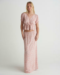 Beachcomber Maxi Skirt - Rose Tan