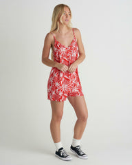 Getaway Romper - Float Red