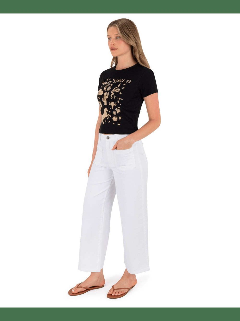 Country Road Baby Tee - Black
