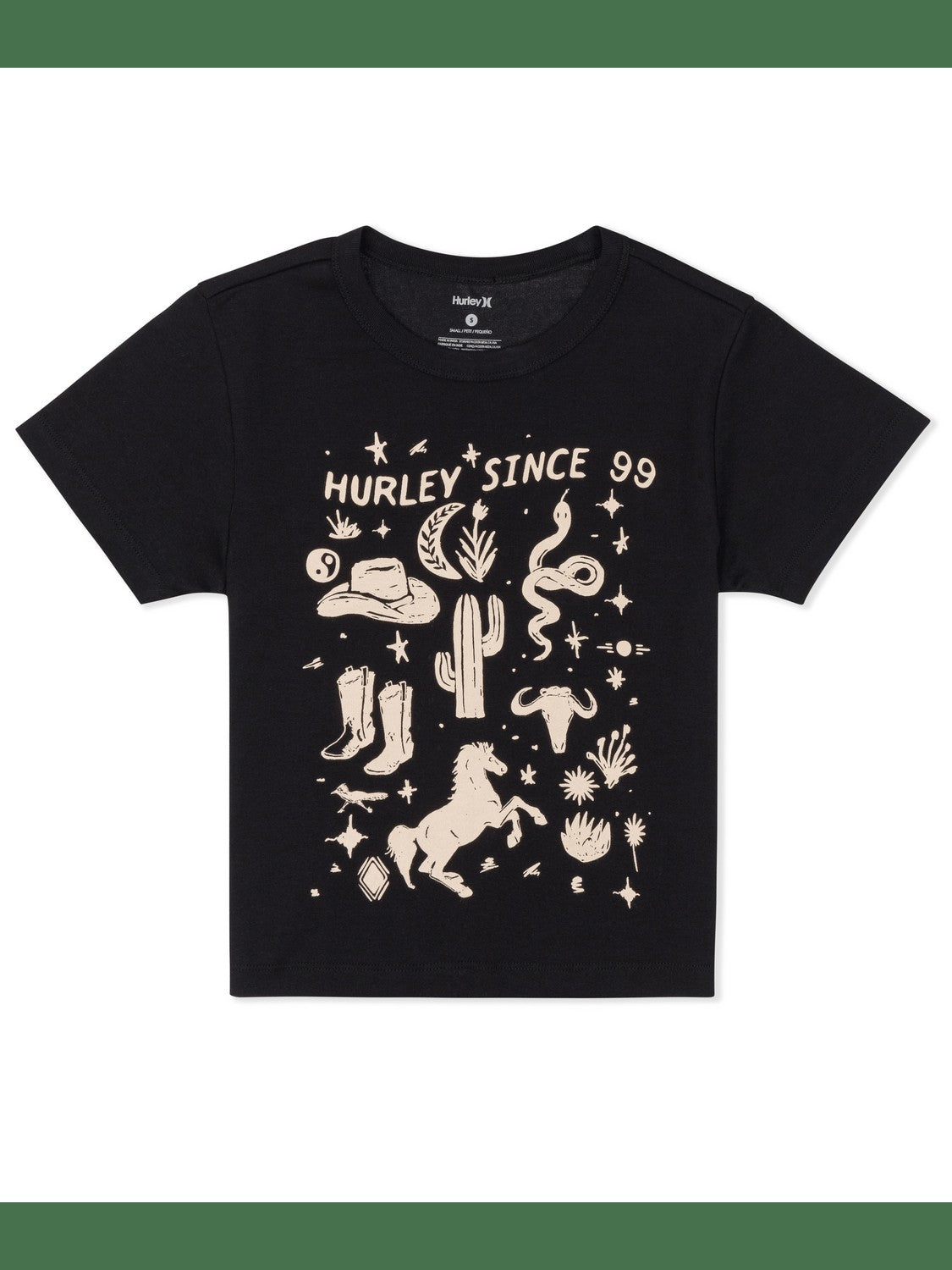 Country Road Baby Tee - Black