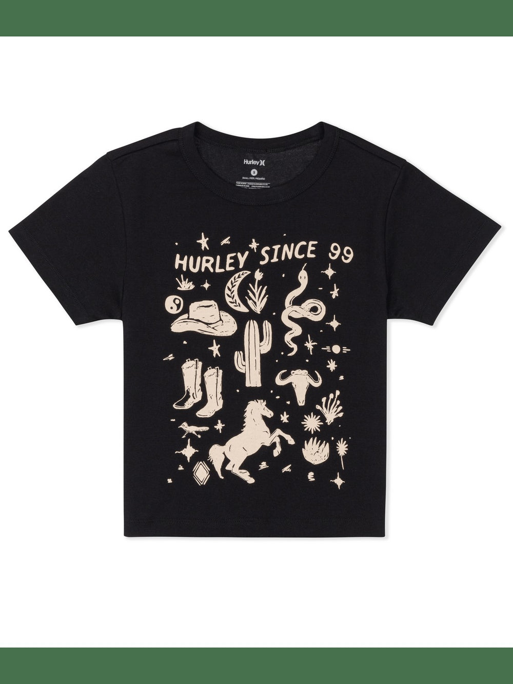 Country Road Baby Tee - Black