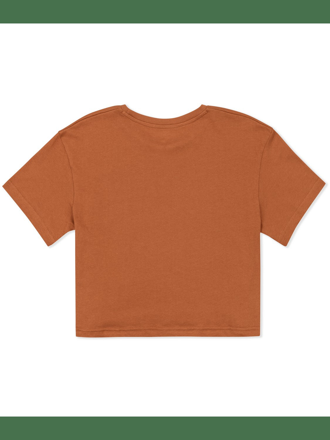 Botany Boxy Crop Tee - Leather Brown