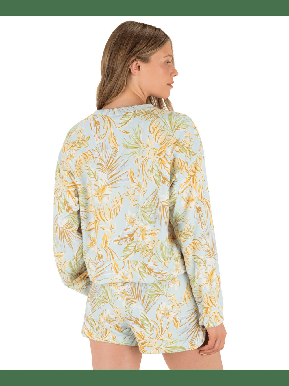 Fall Palms Boxy Crew - Starlight Blue