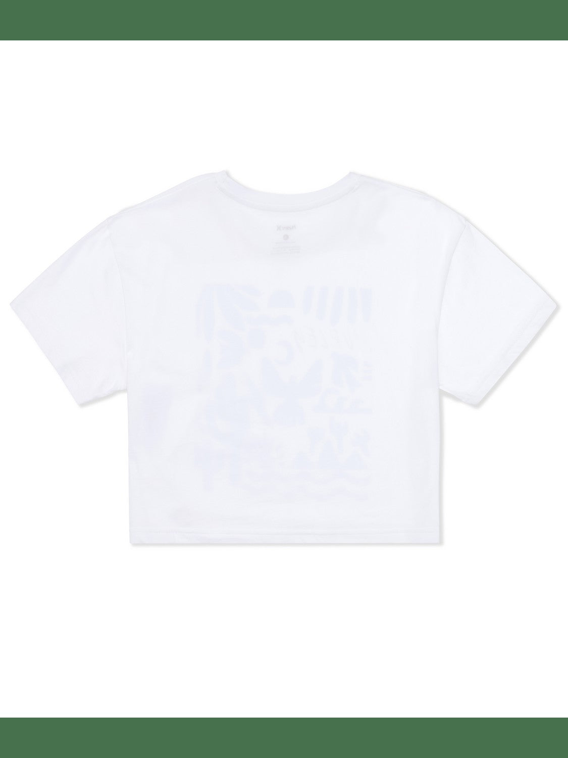 Siesta Boxy Crop Tee - White