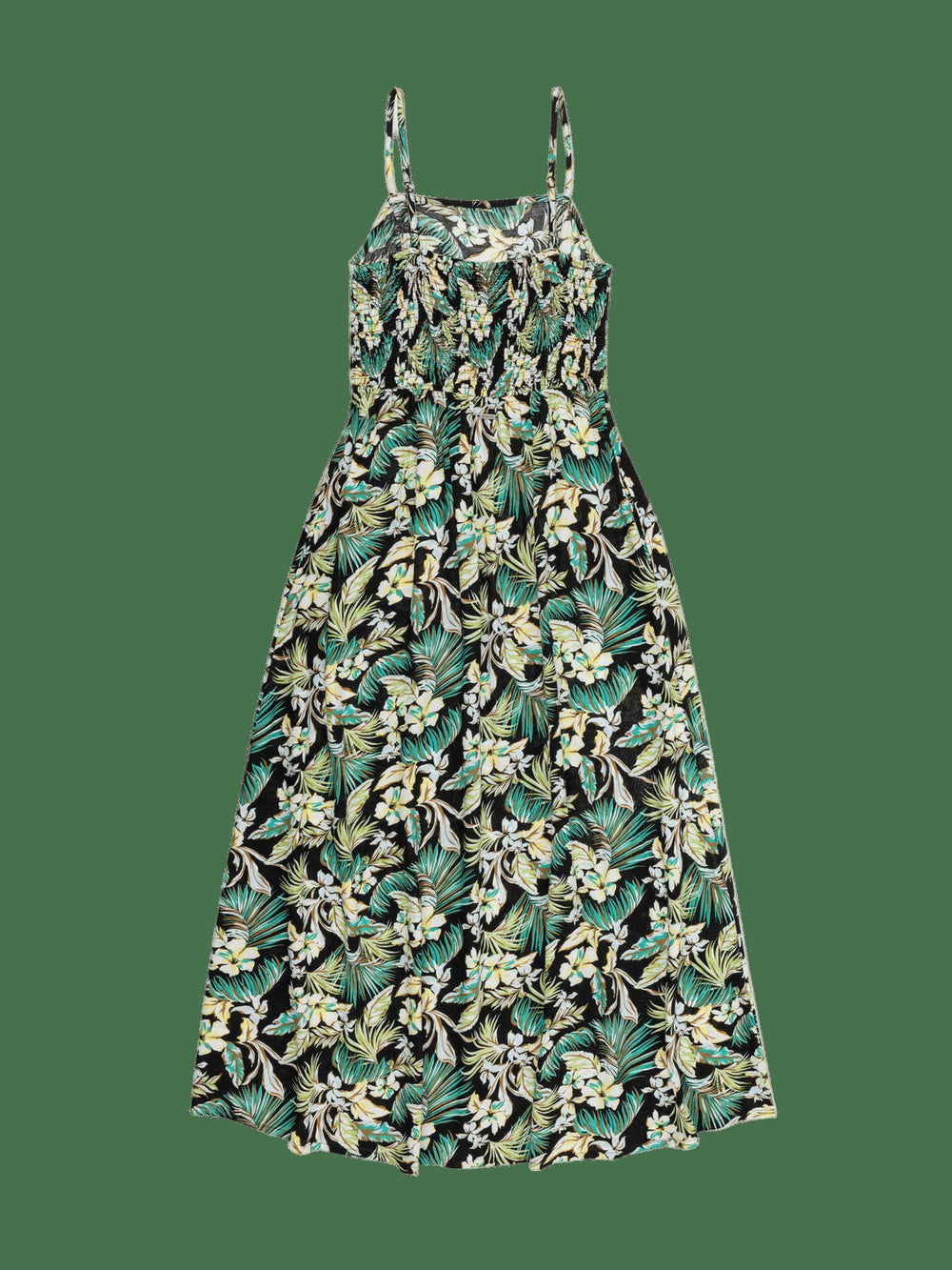 Fall Palms Maxi Dress - Black