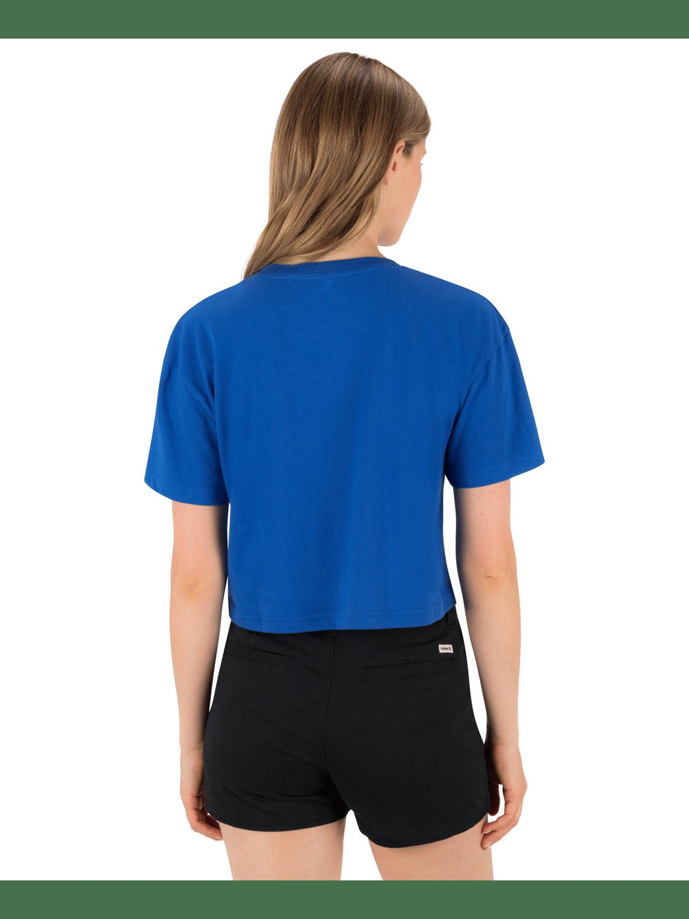 Fine Establishment Boxy Crop Tee - Ocean Blue