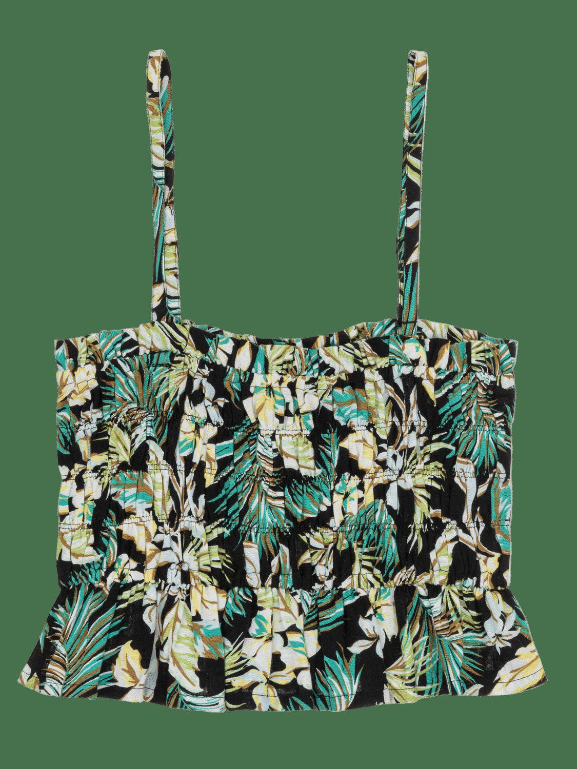 Fall Palms Tube Top - Black