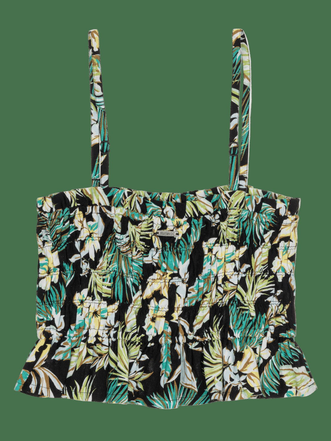 Fall Palms Tube Top - Black