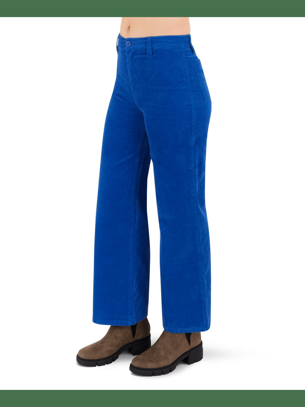 Urban Charm Wide Leg Pant - Ocean Blue